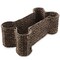 Casafield Dog Bone Shaped Storage Basket, Large Woven Water Hyacinth Pet Toy Organizer Bin